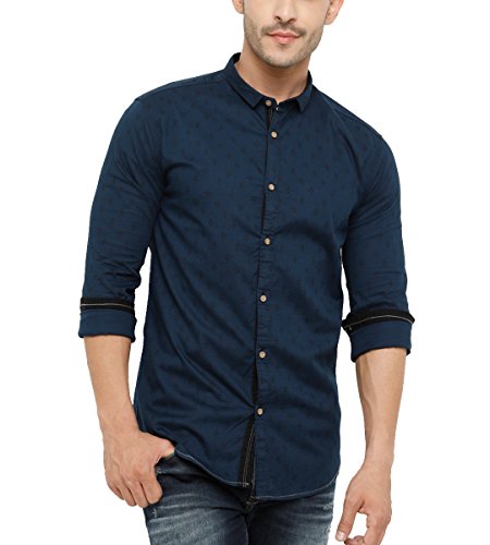 Image of SHOWOFF Men's Regular (Shirt Collar Navy Blue M)