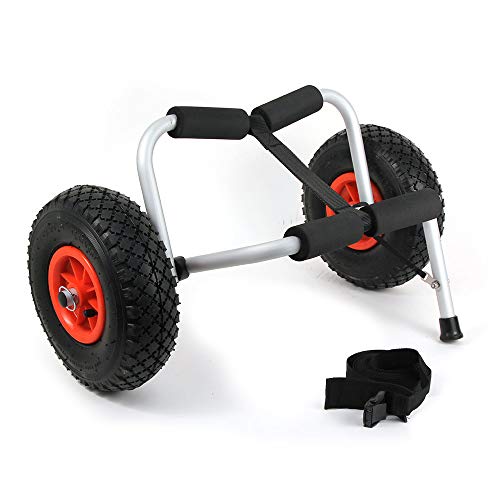 Ryde Carro Sit on Top Kayak Carro de Transporte Plegable y Robusto para Barcos Canoa o Kayak Carga Máx. 35 kg. Espuma antideslizante + correa