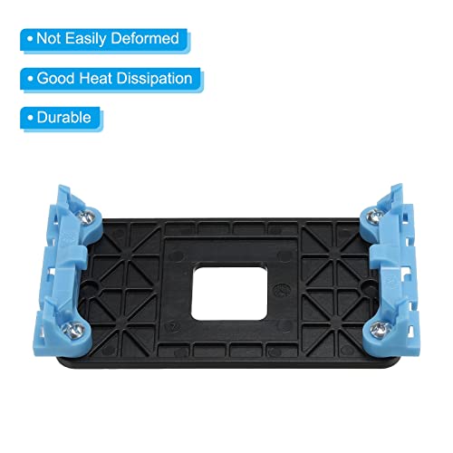 PATIKIL AM3 CPU Cooling Bracket Heatsink Bracket Cooling Mounting Sheet Plate Blue Black with 8 Screws for AM2 AM2+ AM3 AM3+ FM1 Motherboard Socket Pack of 2 - Image 4