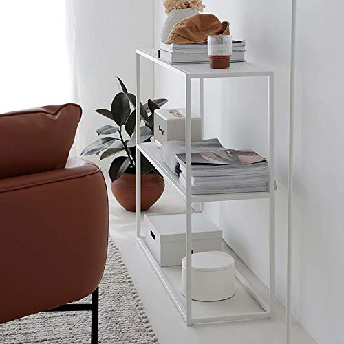 Mesa de Consola Multicapa SENSEN de Hierro Forjado para Maximizar Espacio en Pared 8
