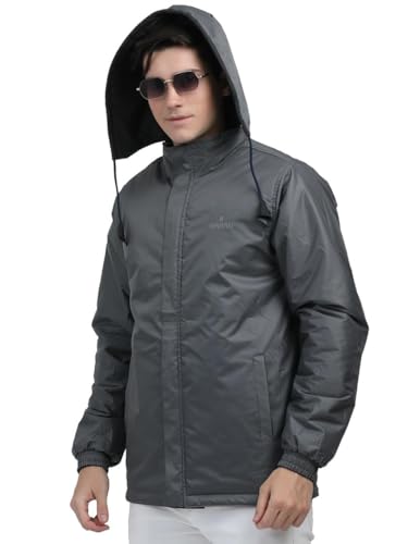 Image of Men's Waterproof Winter Jacket | Reversible & Removable Hood | 99% Water-Resistant | Heavy-Duty Warm Jacket with 4 Pockets