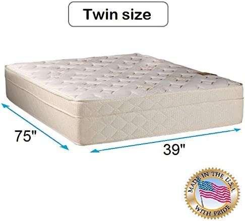 DS Solutions USA Beverly Hills Firm Foam Encased Eurotop (Pillowtop) Twin Mattress