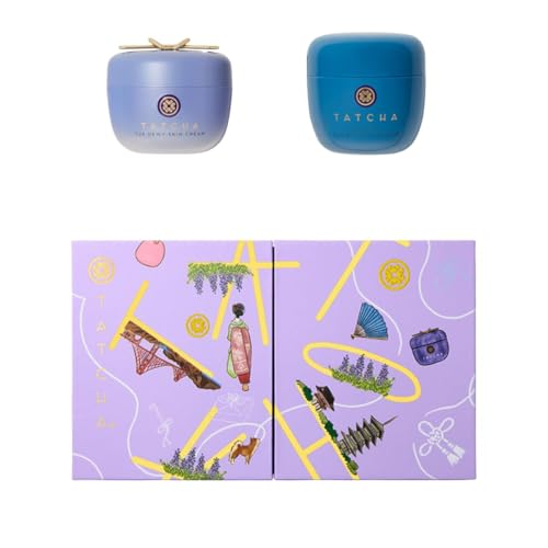 TATCHA AM + PM Moisture Duo | Gift Set - The Dewy Skin Cream & Indigo Overnight Repair Serum ($164 Value)