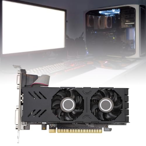 Image of GT750 4GB GDDR5 Computer Video Graphics Card, 128 Bit PC Gaming Graphics Card with Cooling Fan, PCI Express 3.0 x 16, DVI, VGA, HD Display Interface