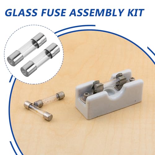 POPETPOP 20pcs 5x20mm 2a Fast-Acting Glass Tube Fuses for Household Electronics and Circuit Boards Compact Mini Inline Electrical Fuse Kit 250v Quick Melting for Appliances
