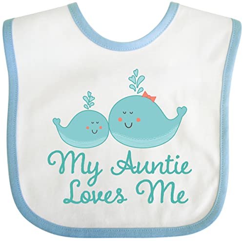 inktastic My Auntie Loves Me Whale Baby Bib
