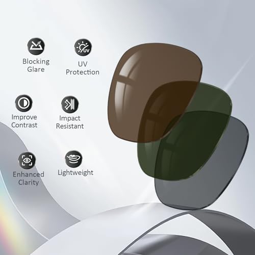 Image of Replacement Lenses for Ray-Ban Meta Smart Glasses Gen 2 /1 /Wayfarer RW4006 /4008 /RW4012, 53mm Large /50mm Regular, Anti-Scratch