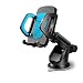 LilBit Car Phone Mount, Universal Long Arm Windshield Mobile Phone Cradle with Suction Cup for 3.5-6.5 inch Iphone Smartphone GPS, Black and Blue