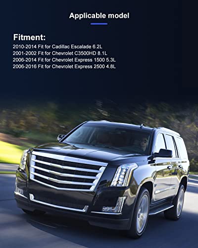 Image of ECCPP AC Compressor Direct Fit for Chevrolet Tahoe V8 5.3L 2010-2014 | for Chevrolet Express 1500 2500 3500 2008-2014 Fast Cooling AC Compressor with Clutch Low Vibration Fuel Efficient