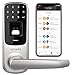 Ultraloq UL3 BT Bluetooth Enabled Fingerprint and Touchscreen Smart Lock (Satin Nickel) | 5-in-1 Keyless Entry | Secure Finger ID | Anti-peep Code | Works with iOS and Android | Match Home Aesthetics