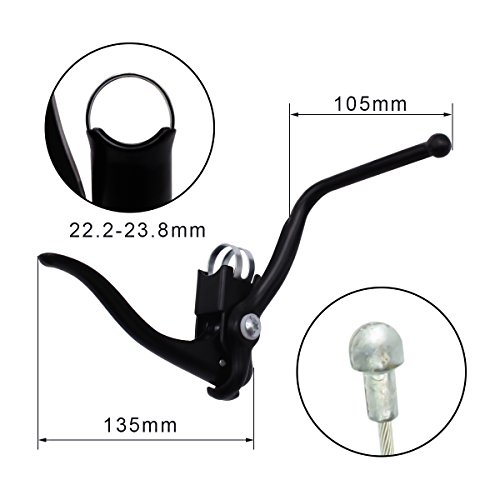 Senqi Road Bicycle Double Handle Brake Lever For C Brake And V Brake Black #TOP1