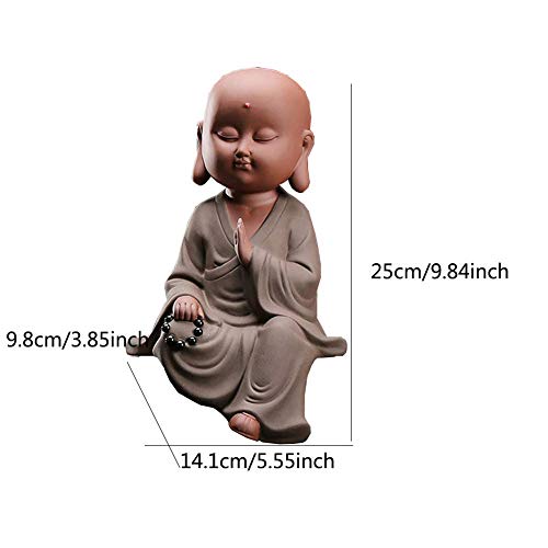 Figurines de moine pour bureau et espace de méditation relaxant