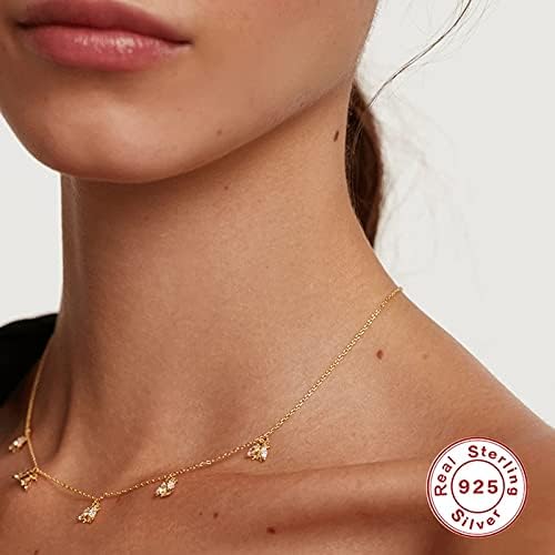 Bijoux 18K collier pour femmes clavicules géométriques chic - 3