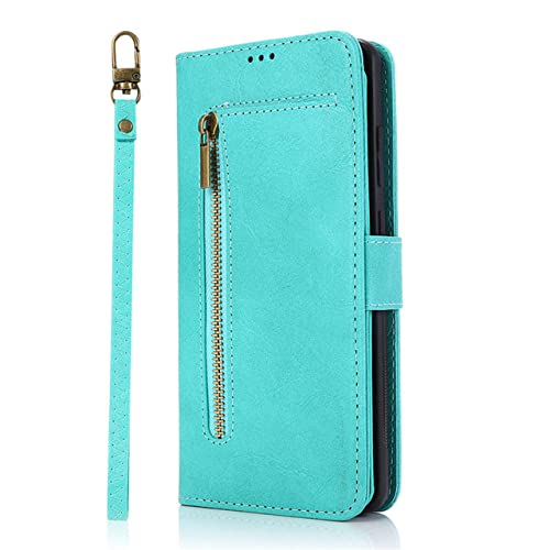 Étui portefeuille Galaxy S22 magnétique avec porte-carte vert
