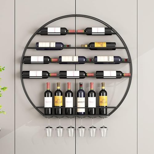 Présentoir à vin mural moderne pour optimiser le rangement du salon - 4
