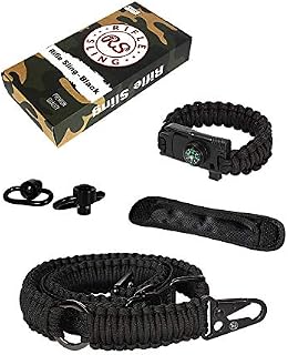 RS RIFLE SLING Traditional 2-Point 550 Paracord Complete Bundle | Two Point Strap