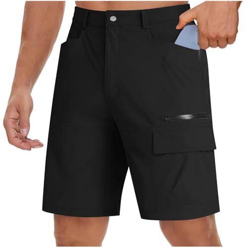Image of Men's Hiking Cargo Shorts Lightweight Outdoor Work Shorts Travel Golf Camping Casual Short Pant with Multi Pockets