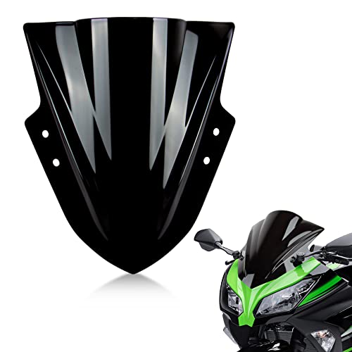 Motorrad Windschutzscheibe Shield Wind Screen Windschutzscheibe für Kawasaki Ninja EX300R 2013-2017 (Transparente)