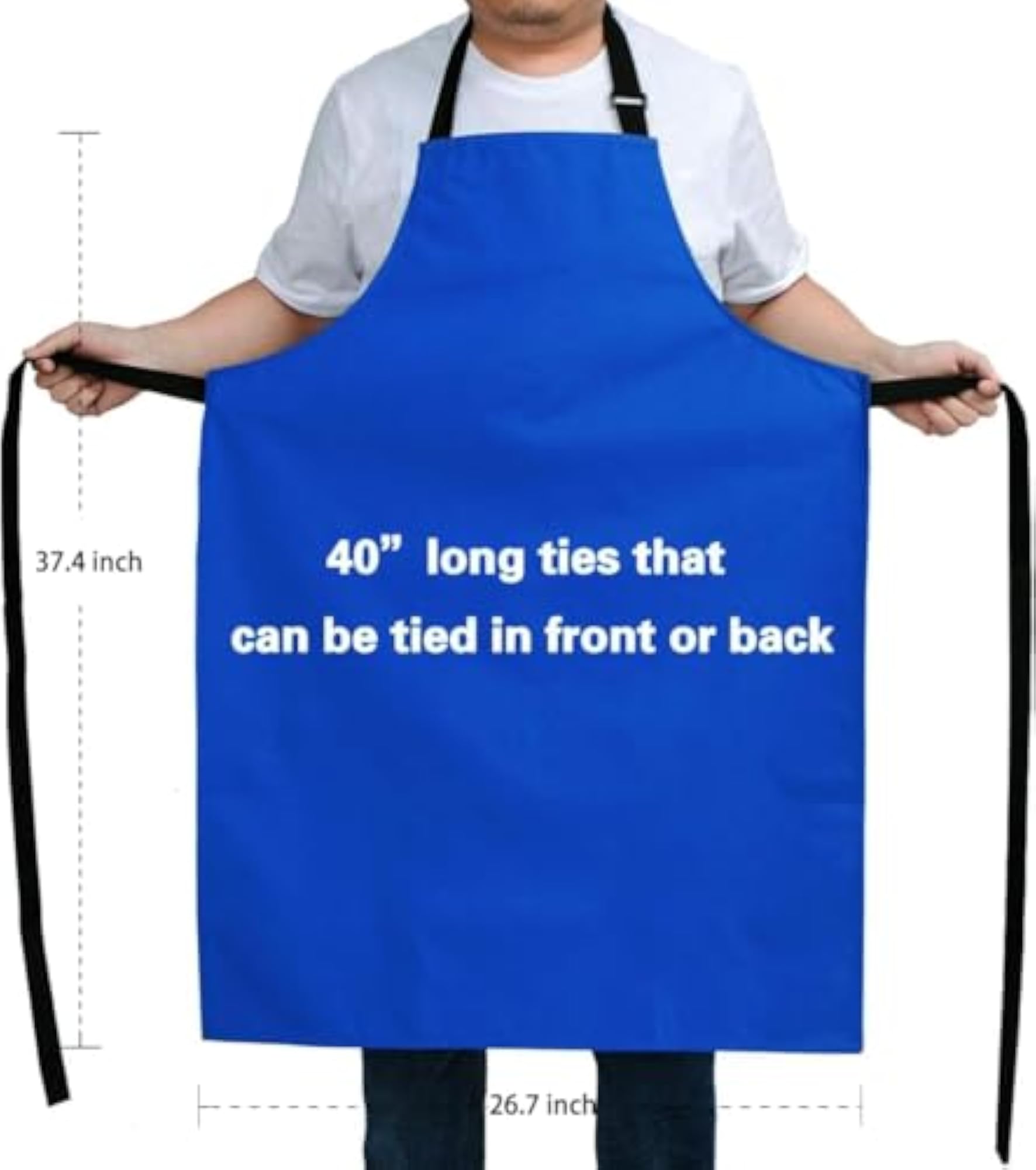 Waterproof Apron for Men and Women, Blue
