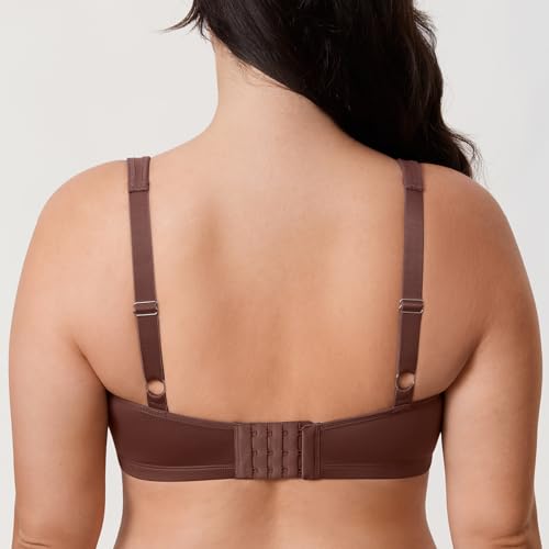 Image of DELIMIRA Women's Minimizer Plus Size Underwire Bras | Smooth, Full Coverage, Seamless, Tshirt Bra