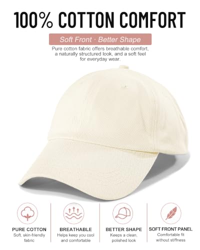 Image of Womens Satin Lined Unstructured Baseball Cap Unisex Silk Lining Washed Cotton Adjustable Vintage Dad Hat