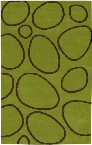 Surya G-108 Goa Contemporary Area Rug, 8-Feet by 11-Feet, Citron Green