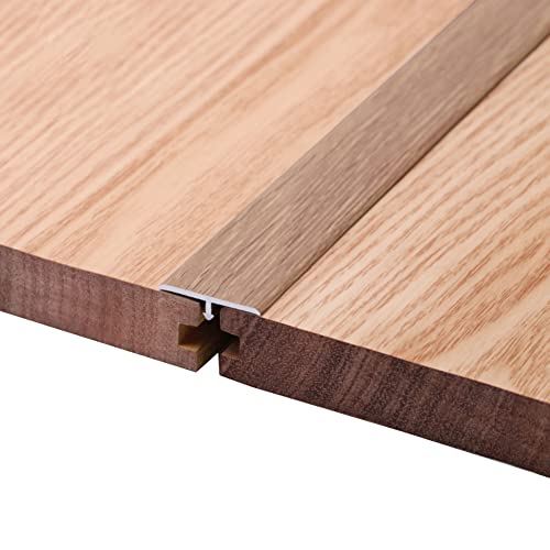 PALHERU Type T Barre De Seuil Multiniveau,Barre De Seuil A Visser Parquet Adhesif Sol Baguette Angle Aluminium,Famille Décorer Installation Gratuite,40mm,Length 90cm Cover
