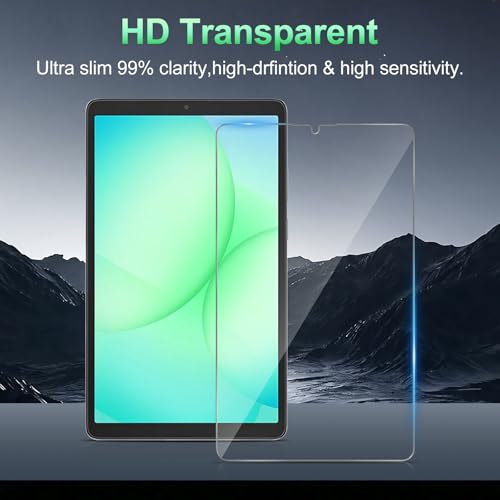 XunyLyee 2-Pack, Screen Protector for Samsung Galaxy Tab A9 8.7"/ Galaxy Tab A11 (8.7 inch) 2025 SM-X110/ SM-X115/ SM-X133/SM-X135 Tempered Glass Film Easy Installation