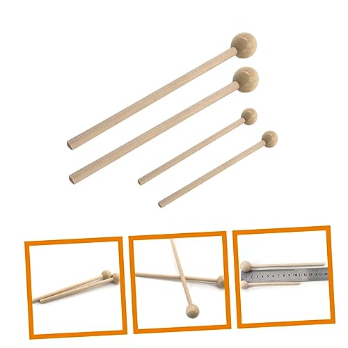 Par de baquetas de madera para batería, agarre cómodo, principiantes miniatura 3