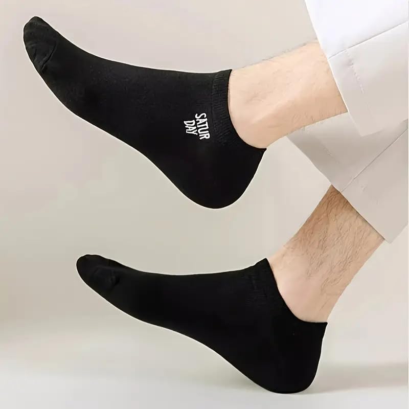 Image of JABA'S Ankle Length Socks For Men & Women Combo, Made With Durable & Breathable Cotton, Anti Odour & Bacterial, 7 Pair Days of the Week, Ideal for Gym, Running, Office, Sports,Daily Use For All Season