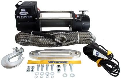 Tf Superwinch 1595201 Superwinch Tiger Shark 9500Lb 12V Winch Synthetic Rope