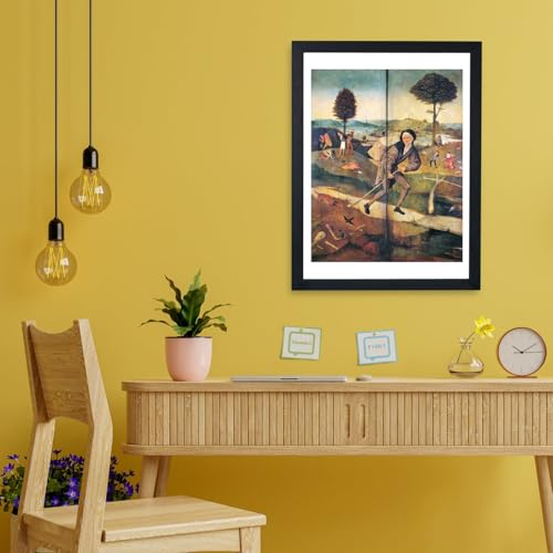 Poster encadré Hieronymus Bosch The Pedlar affiche tableau Medium pour mur