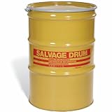 SKOLNIK Carbon Steel Open Head Salvage Drum, 85 gallons, Bolt Ring, 1.2mm Body Gauge (Pack of 1)