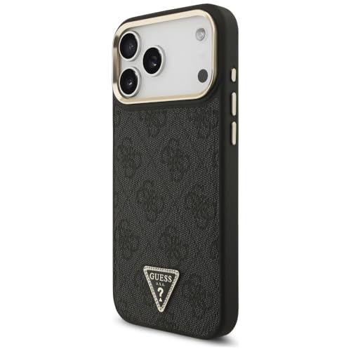 Coque iPhone 17 Pro Max Guess Triangle MagSafe CG Mobile Noire et Or - 2
