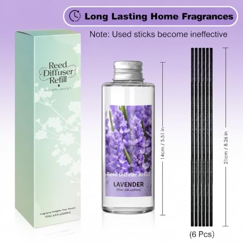 Image of SCENTORINI Reed Diffuser Oil Refill, Lavender Diffuser Oil 6.76 Fl Oz