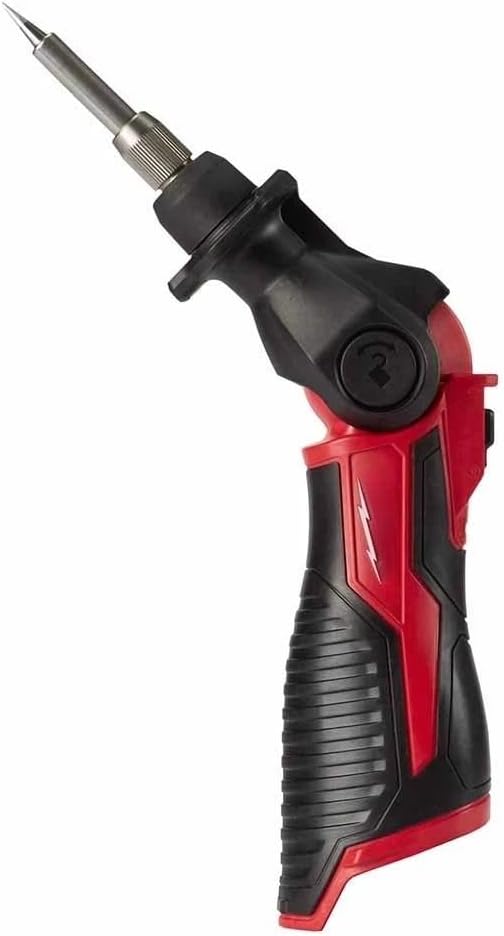 New 2488-20 for Milwaukee M12 12V Cordless Soldering Iron, 3-Stop Pivoting Head Red - Bare Tool