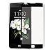 LUXCA® LG TREASURE PREMIUM Tempered Glass Screen Protector, Anti-Fingerprint, Bubble Free Ultra-clear Screen Protector for LG Treasure LTE (FULL COVERAGE TEMPERED GLASS) (Black)