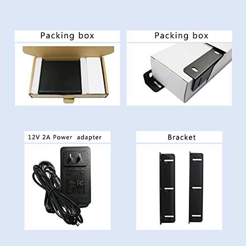 Image of VSDISPLAY 12.1 Inch 10 Points Touch Screen Industrial LCD Monitor 1024x768 | Supports VGA DVI Input,4:3 Aspect Ratio Display with Wall Mounting Brackets