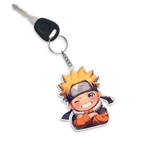 Image of Acrylic Anime & Cartoon Theme Keychain For Bike & Car | Birthday Return Gift For Kids | Gift For Girls & Boys