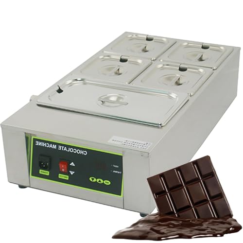 Image of PLYLAY 1000W Chocolate Tempering Machine,Chocolate Melting Machine,Electric Chocolate Melter Commercial Food Warmer for Chocolate,Milk,Cream,Soup Melting and Heating (Size : 5), 20240316