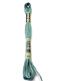 DMC 117-503 Six Stranded Cotton Embroidery Floss, Medium Blue Green, 8.7-Yard