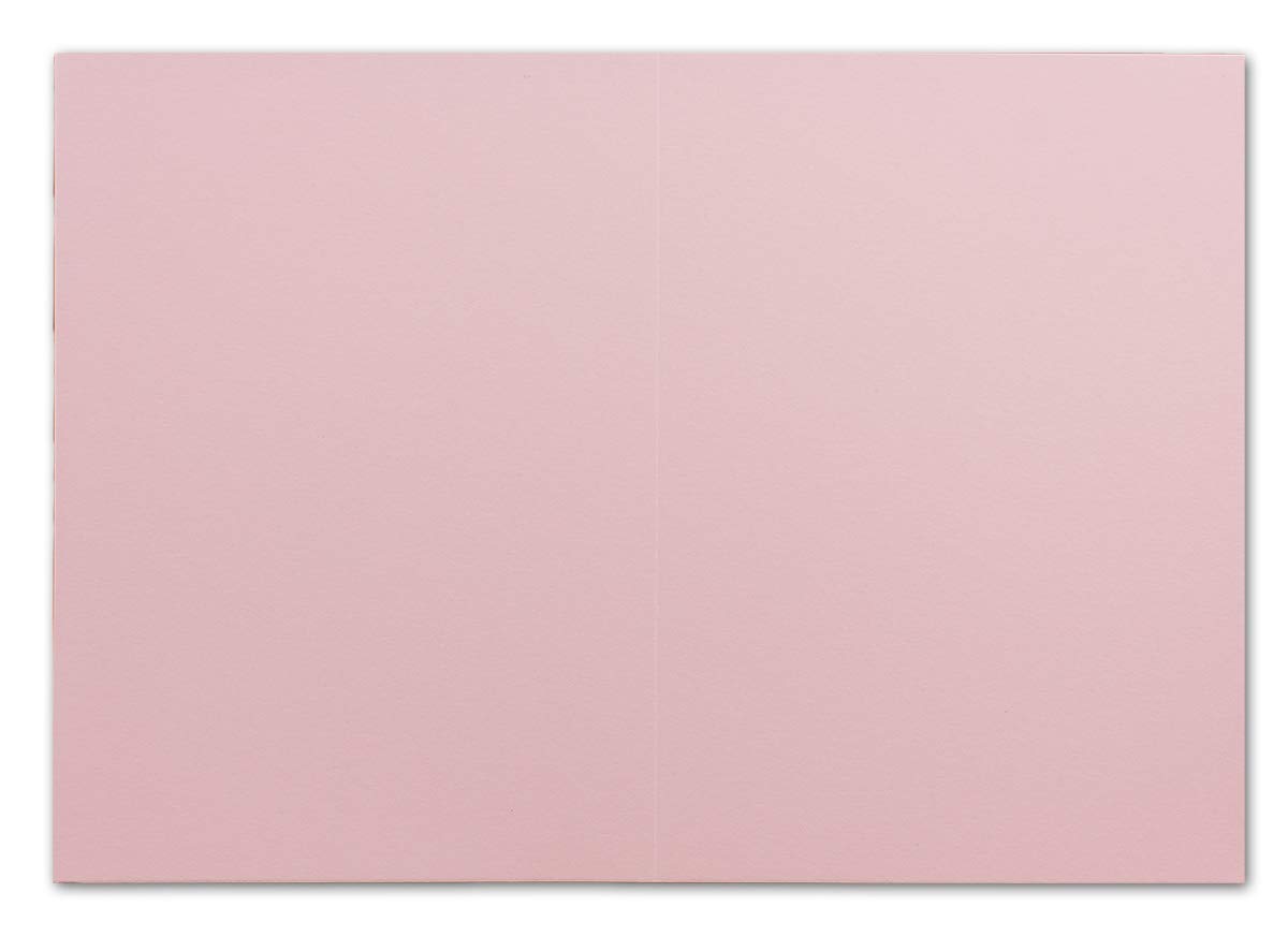 250 DIN A6 Faltkarten Rosa - Karten zum Selbstgestalten 14,8 x 21 cm - Klappkarten mit 160 g/m² - Colours-4-you von Glüxx Agent