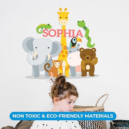 Vinilo Decorativo Personalizado Animales Selva 42x41 in miniatura 6