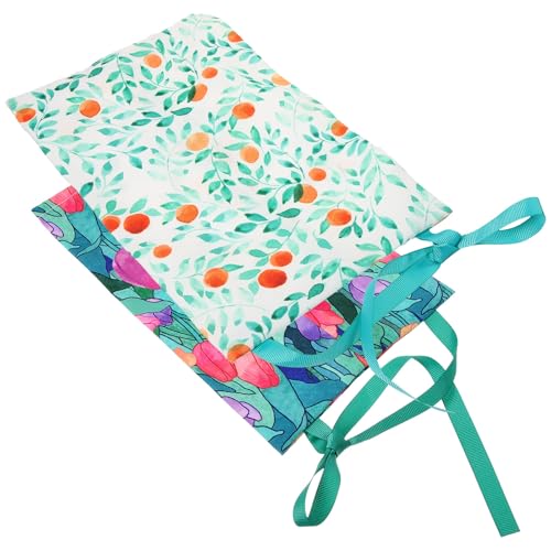 BAZEITFLOW Soportes para Papel Higiénico de Tela Reutilizables 2 Unidades Naranja y Tulipán, Caja de Pañuelos Multiusos para Coche y Dormitorio, Funda Colgante Decorativa y Práctica