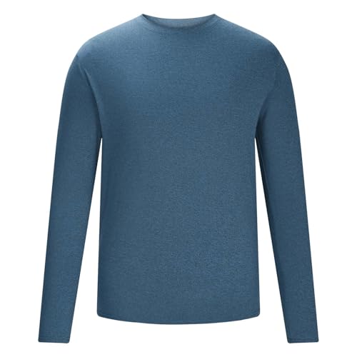 Men's Sun Protection Shirts UPF 50+ Long Sleeve Rash Guard Solid Shirt Fishing Running Quick Dry Lightweight Tops4