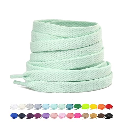 Image of Stepace [2 Pairs Flat Shoe Laces for Sneakers 30 inch-72 inch Length 26 Color Shoelaces