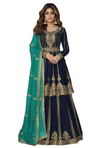 Costume de fête Zari 13675 en Georgette pour mariages et soirées