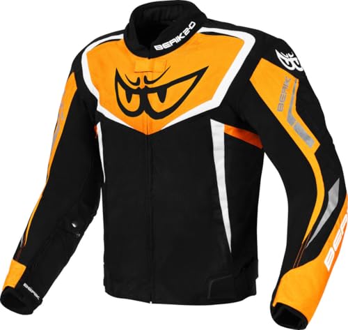 Veste moto Berik Bad Eye textile étanche tricolore avec protections amovibles