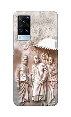 Image of Printed Hard Back Cover Case for Vivo X60 Back Cover (Sai Baba) -1803
