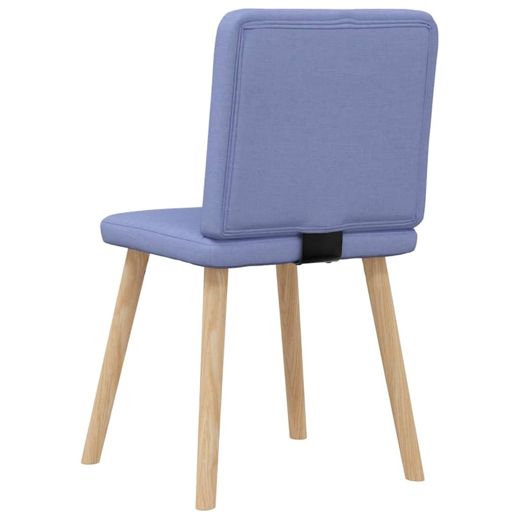vidaXL Sillas de Comedor 6 uds Tela Azul Jeans, Silla de Comedor, Silla de Cocina, Asiento de Comedor, Silla, Silla de Sala de Estar, Silla Decorativa
